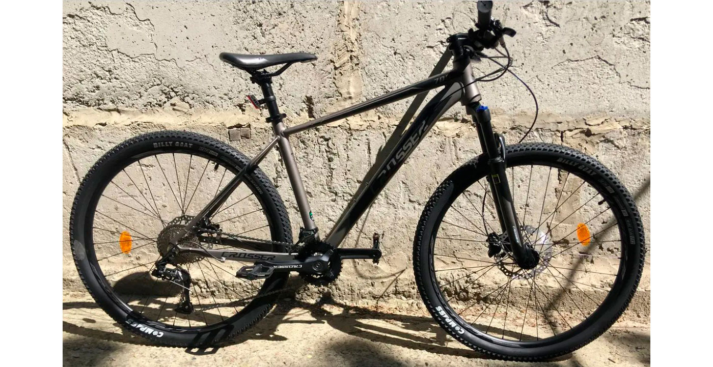 Фотографія Велосипед Crosser First MT-042 27,5" розмір М рама 18 2021 Сіро-чорний